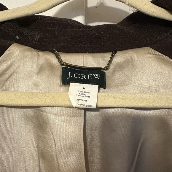 J. Crew Women’s Dark Brown Pea Coat - Picture 2 of 4